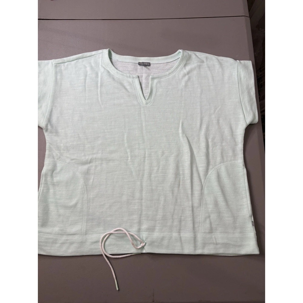 T By TALBOTS Womens Size P2XL Top Blouse Shirt Light Green Cotton Blend NWOT - Picture 11 of 12